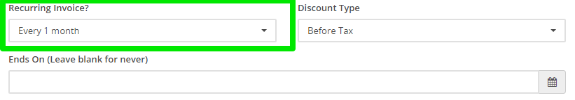 Recurring Invoice